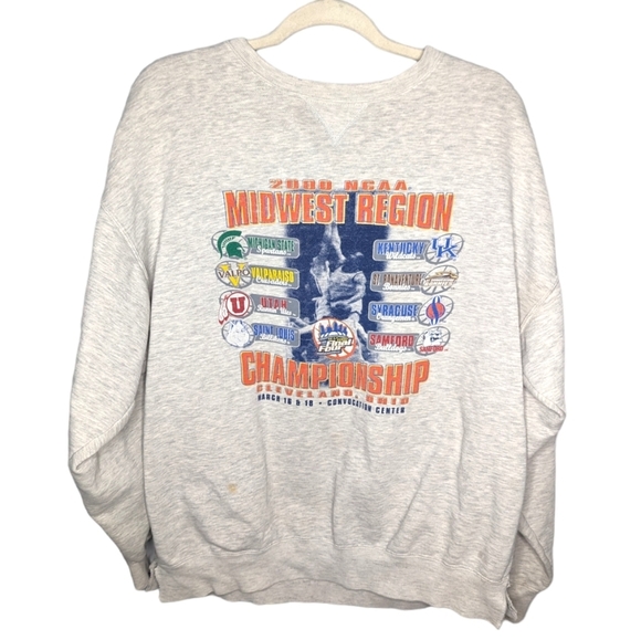 Vintage gear for sports 2000 NCAA Basketball Midwest Region Crewneck Mens XL - Picture 1 of 9